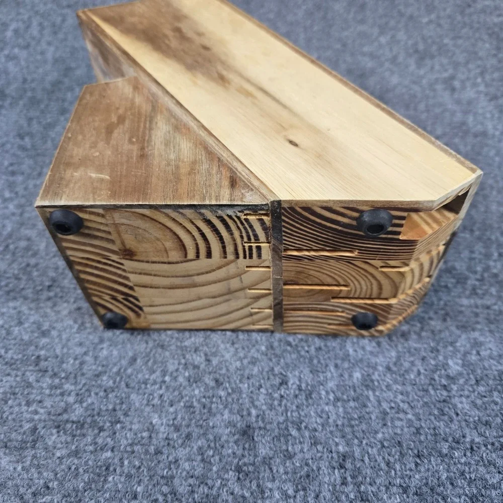 The Pioneer Woman Wooden Knife Block Holder Organizer‎ Storage Rustic Farmhouse